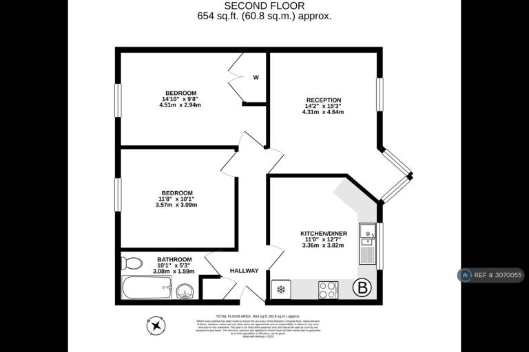 Flat Worsley Grove in Greater London