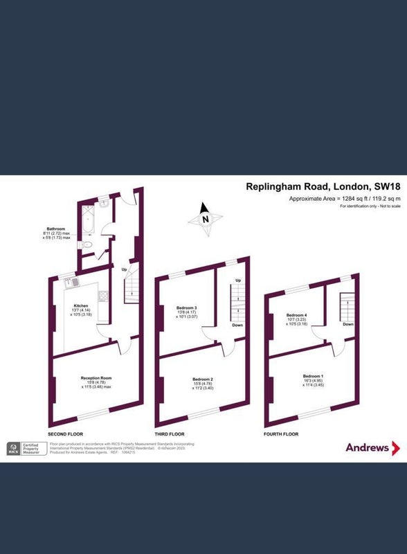 Room Replingham Road in Greater London