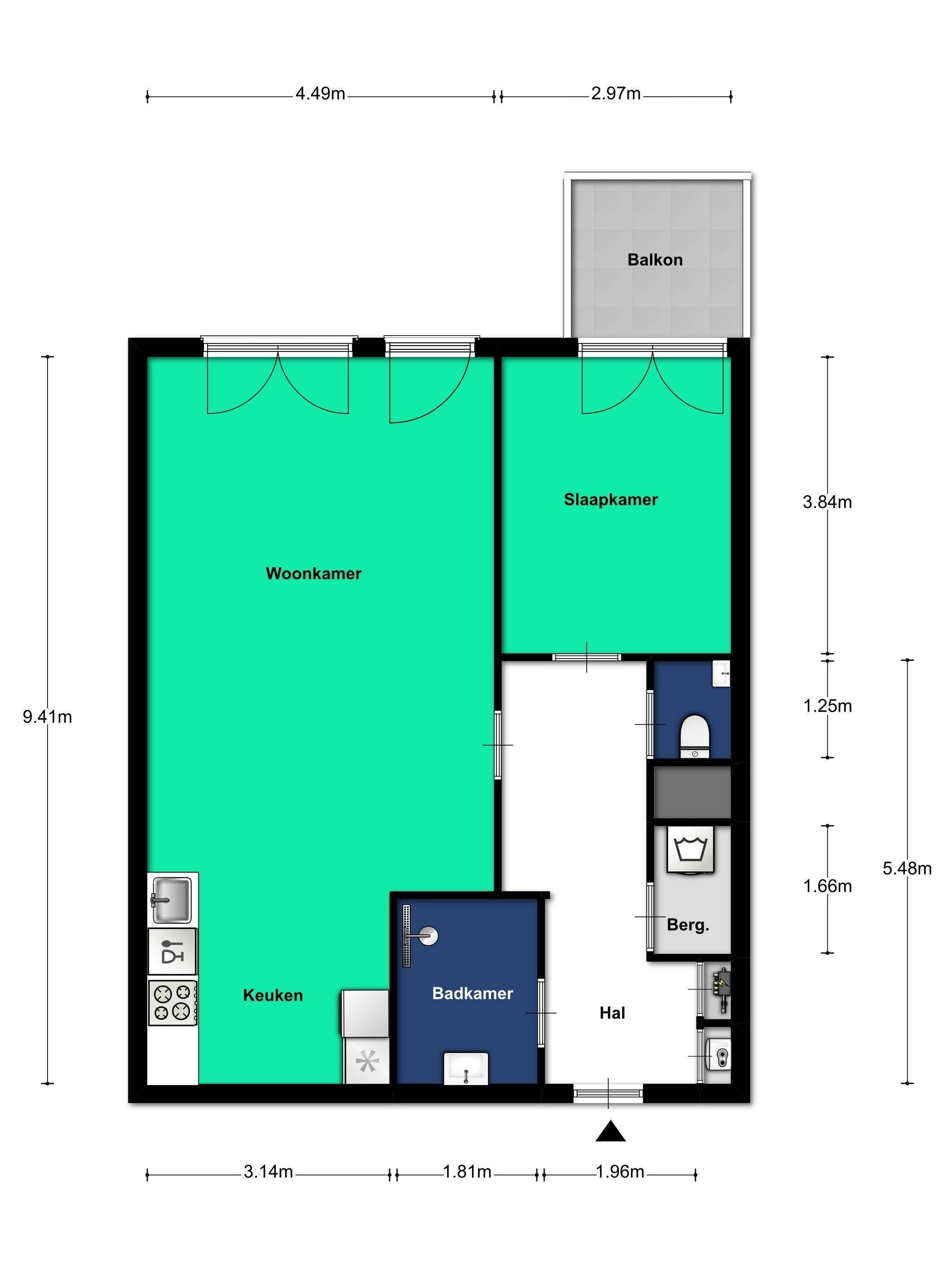 Appartement Battutalaan 18