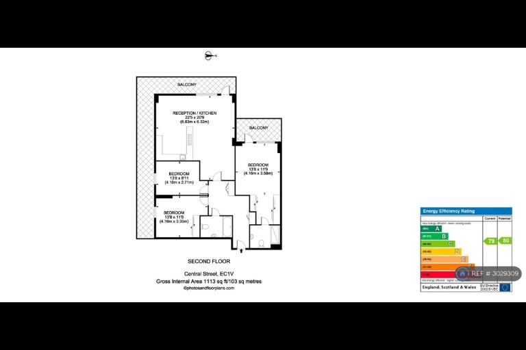 Flat Seward Street in Greater London