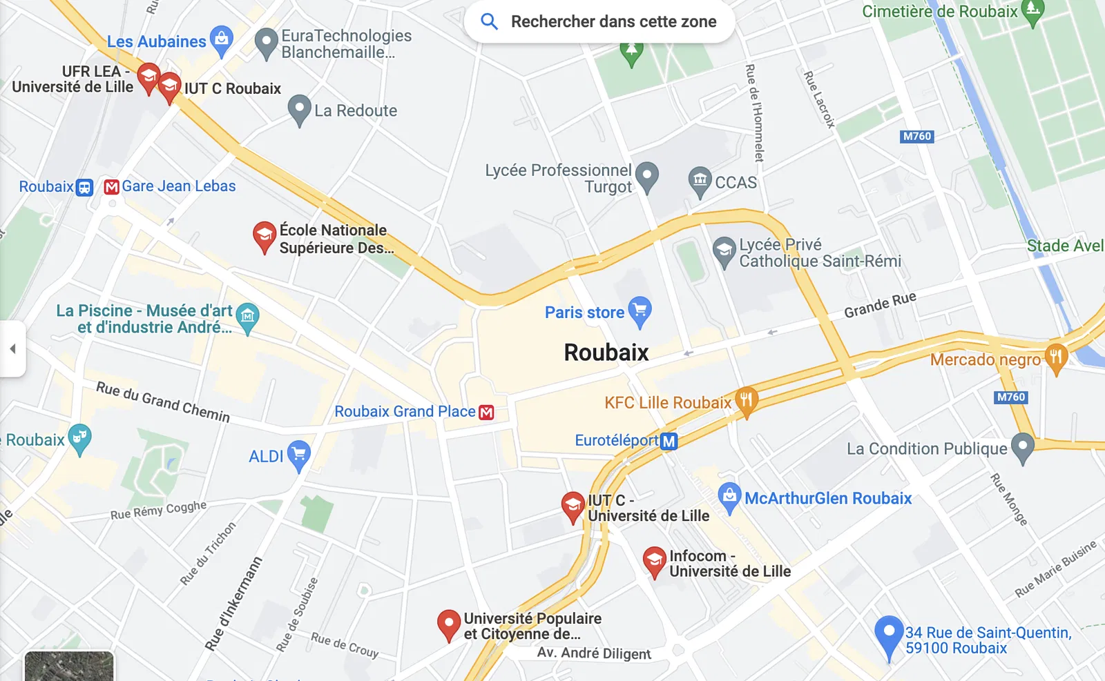 Room Rue de Lannoy in Roubaix