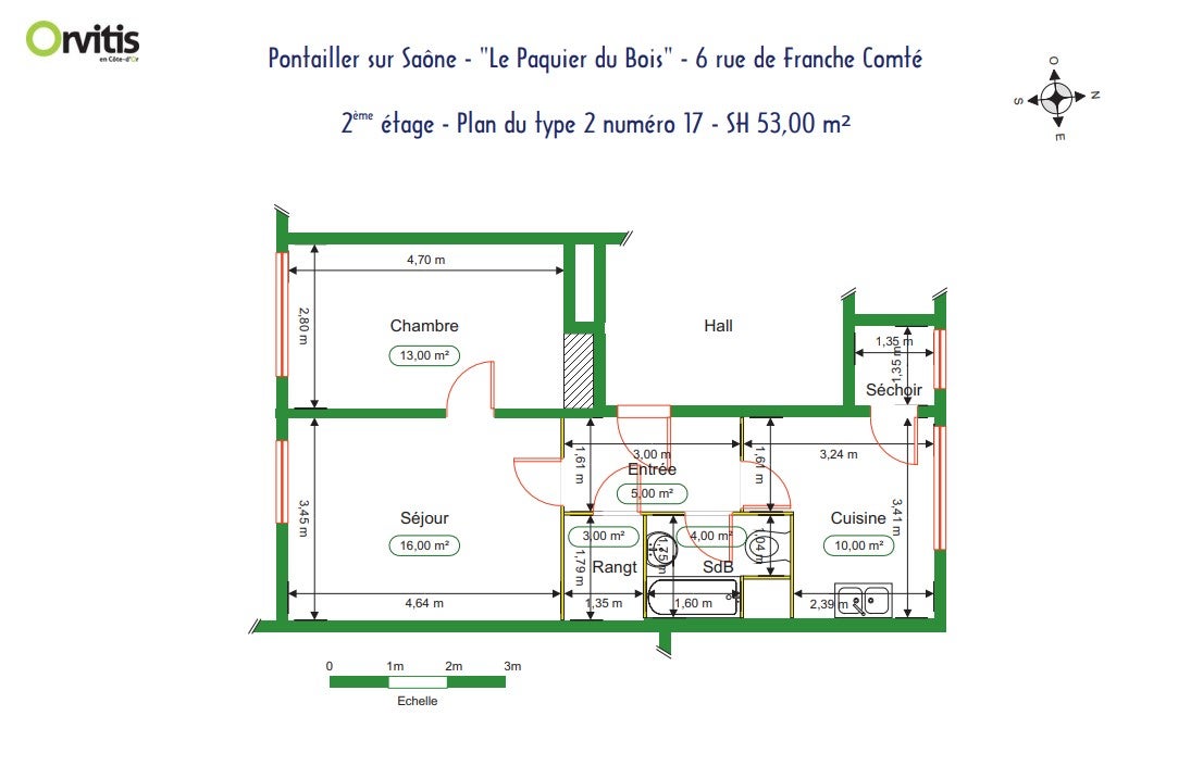 Appartement Rue de Franche-Comté à Pontailler-sur-Saône