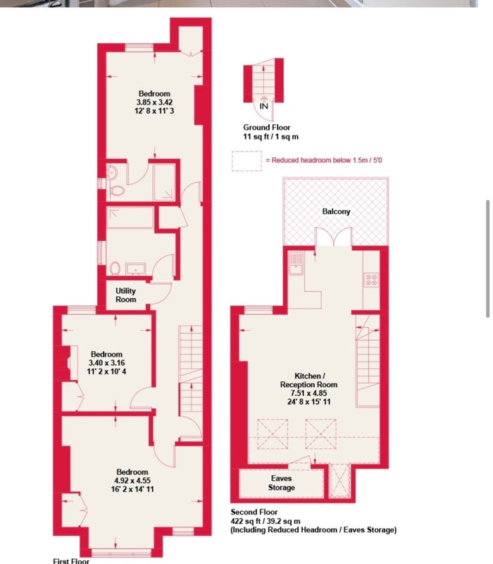 Flat Micklethwaite Road in Greater London