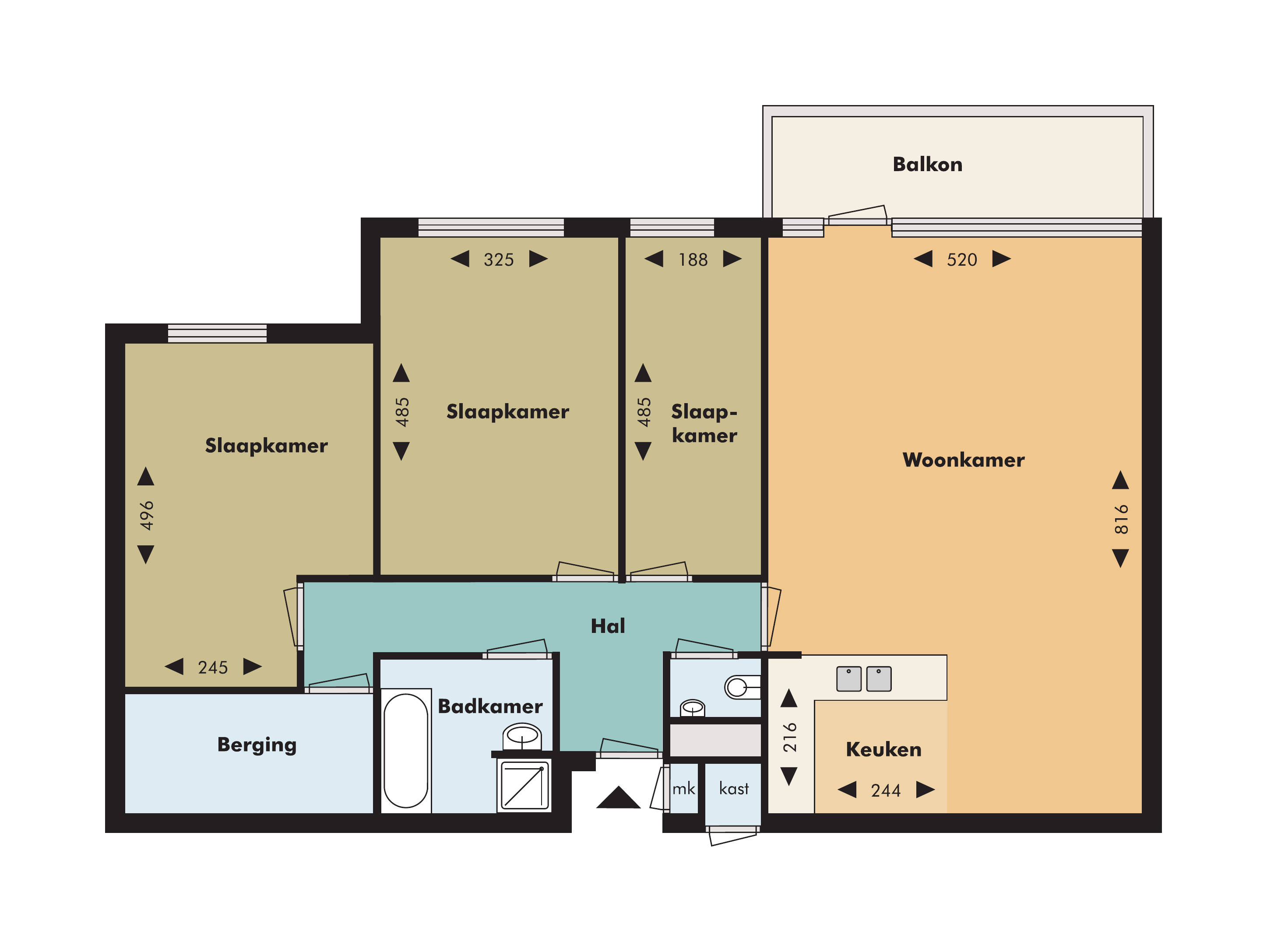 Appartement Venbergsemolen 241 in Eindhoven