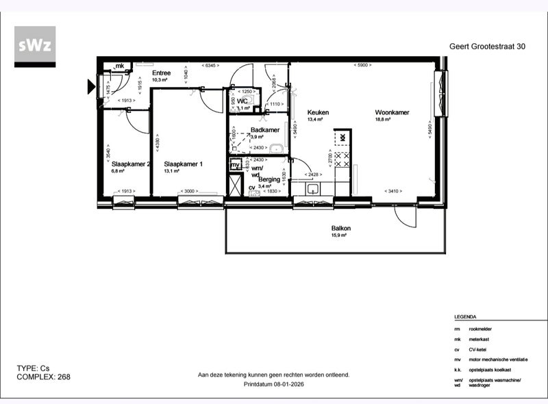 Appartement Geert Grootestraat 11