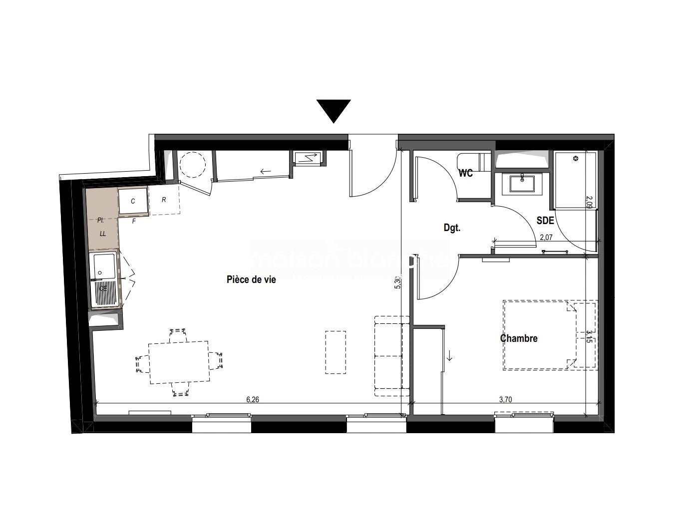 Appartement Quai du Louet à Rochefort-sur-Loire