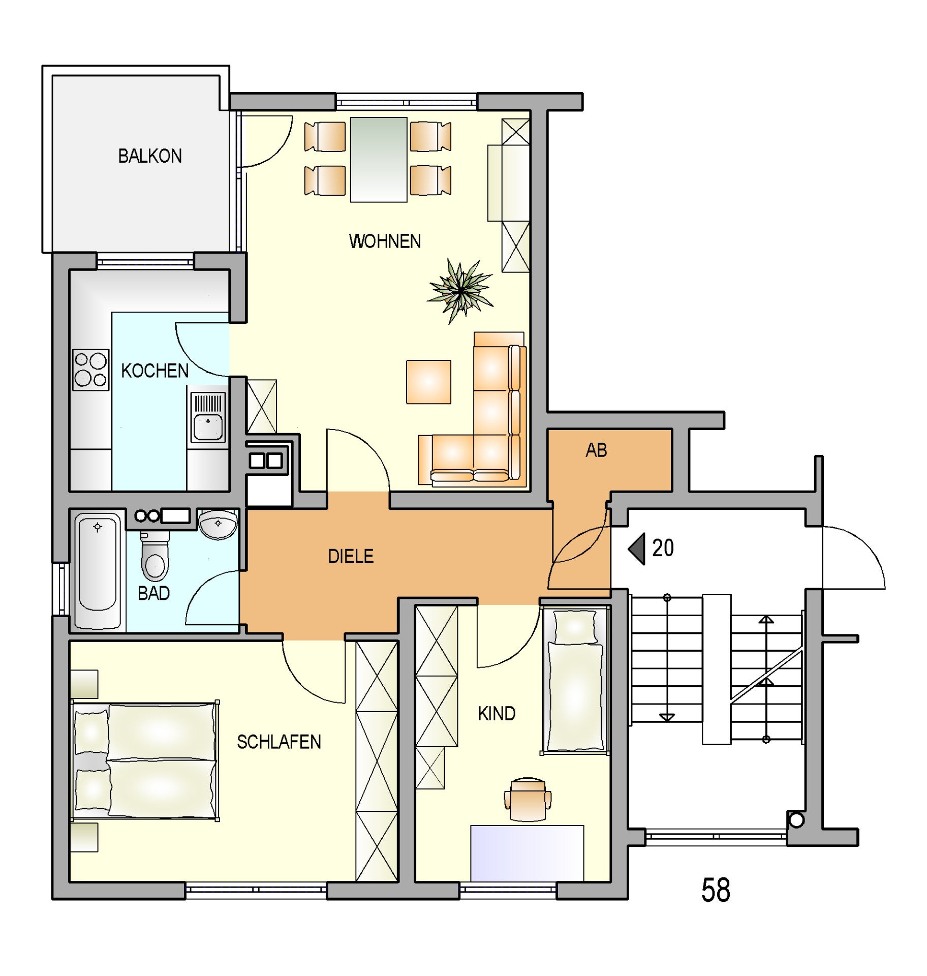 Wohnung Kippdorfstraße in Remscheid
