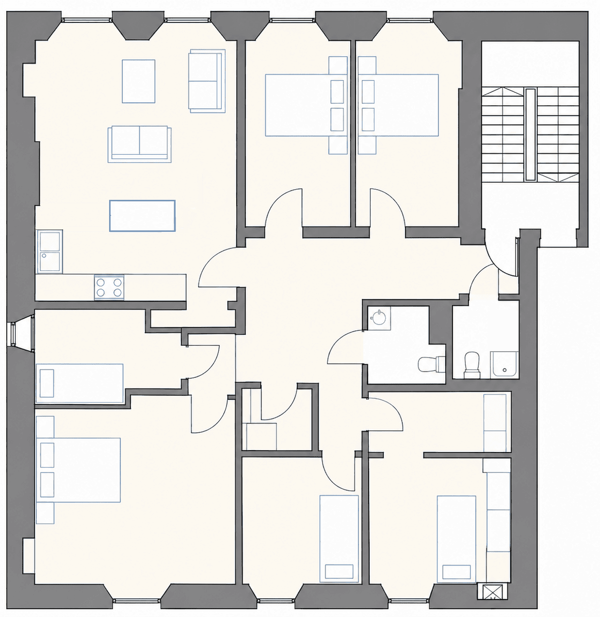 Flat Torphichen Street in City of Edinburgh