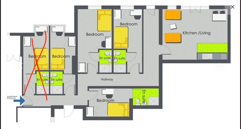 Room Linthorpe Road in Middlesbrough