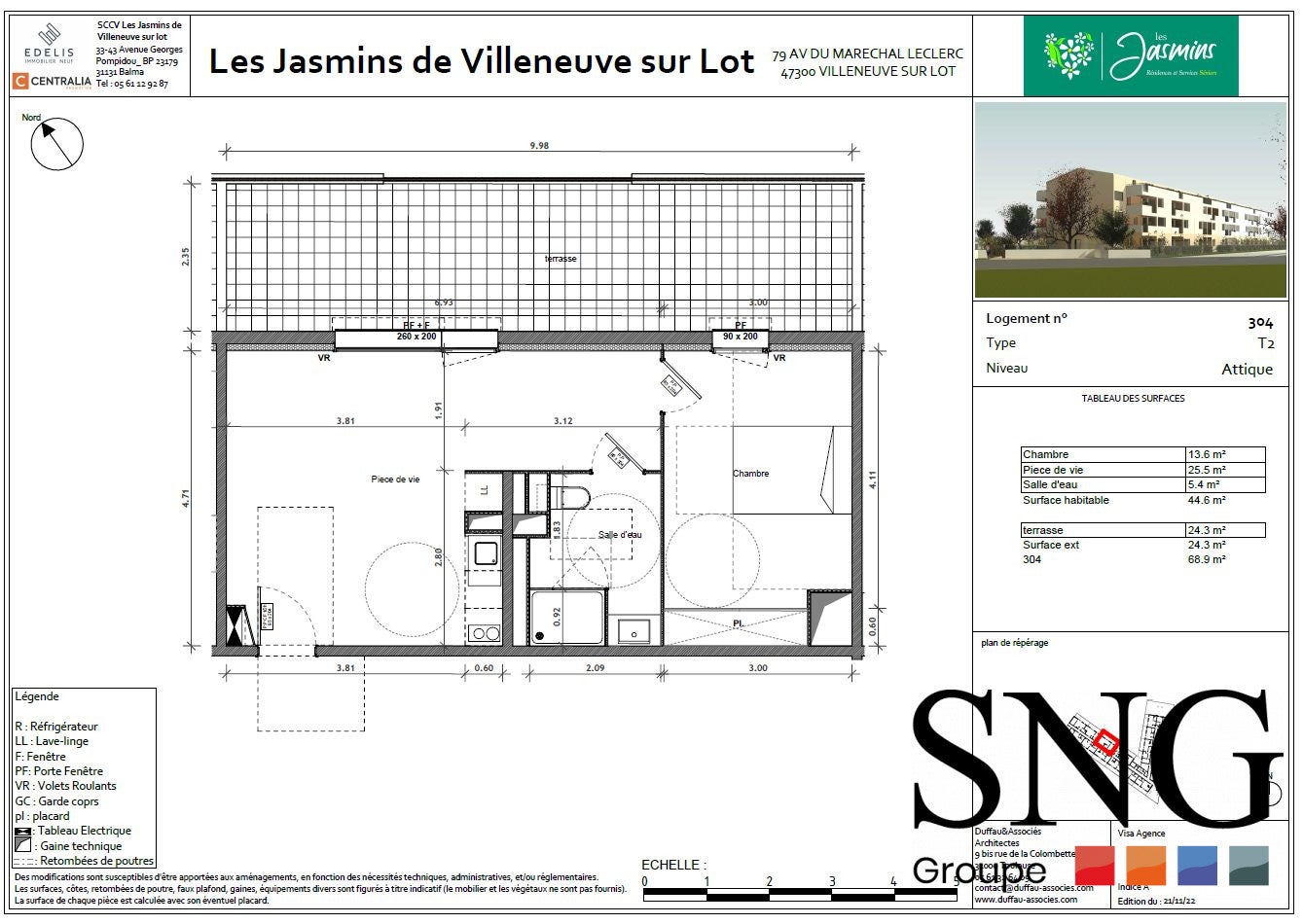 Flat Avenue du Maréchal Leclerc in Villeneuve-sur-Lot