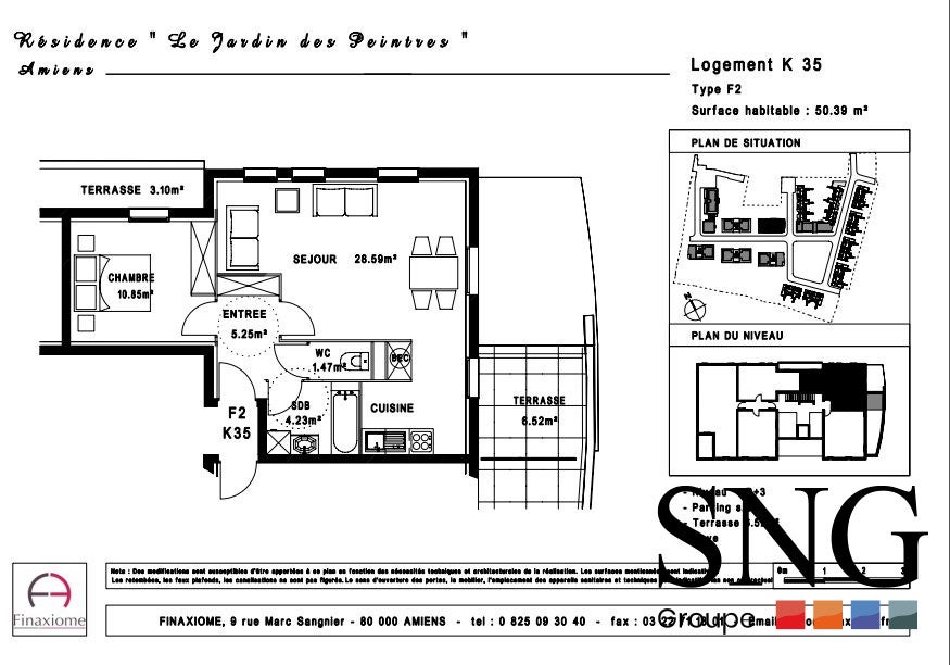 Appartement Allée de la Joie de Vivre à Amiens