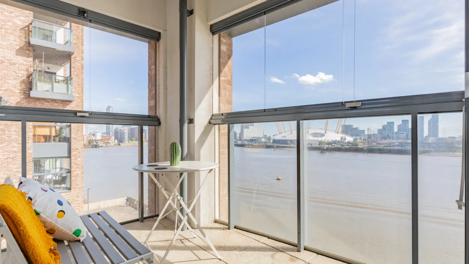 Flat River Barge Close in Greater London
