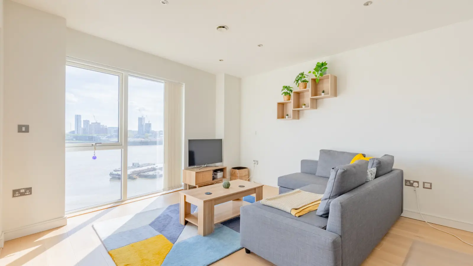 Flat River Barge Close in Greater London