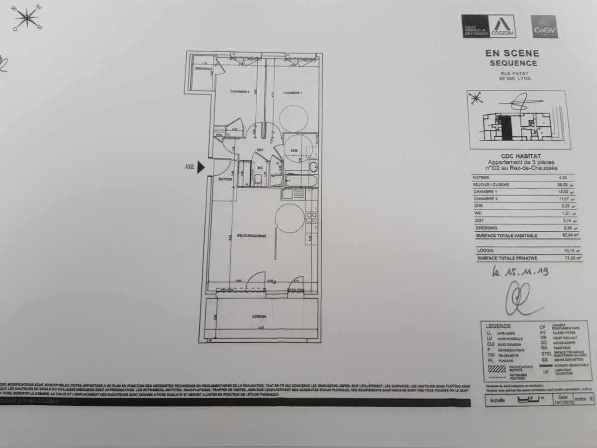 Appartement Rue Colonel Arnaud Beltrame à Lyon