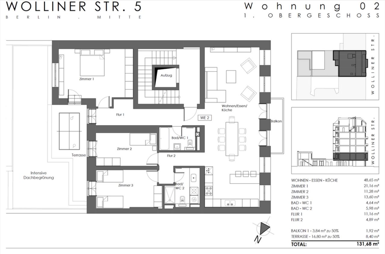 Wohnung Wolliner Straße in Berlin