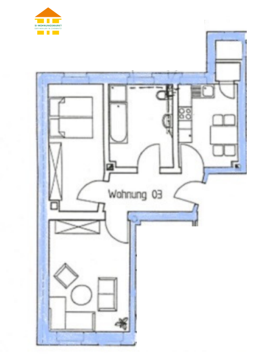 Wohnung Rößlerstraße in Chemnitz