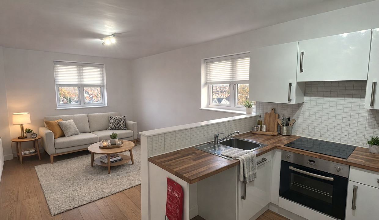 Flat Sandhurst Road in Leicester