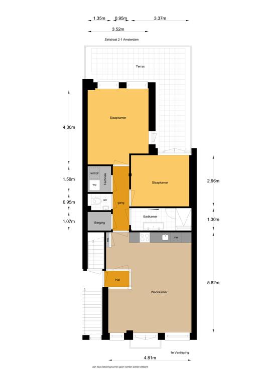 Appartement te huur: Zeilstraat, Amsterdam