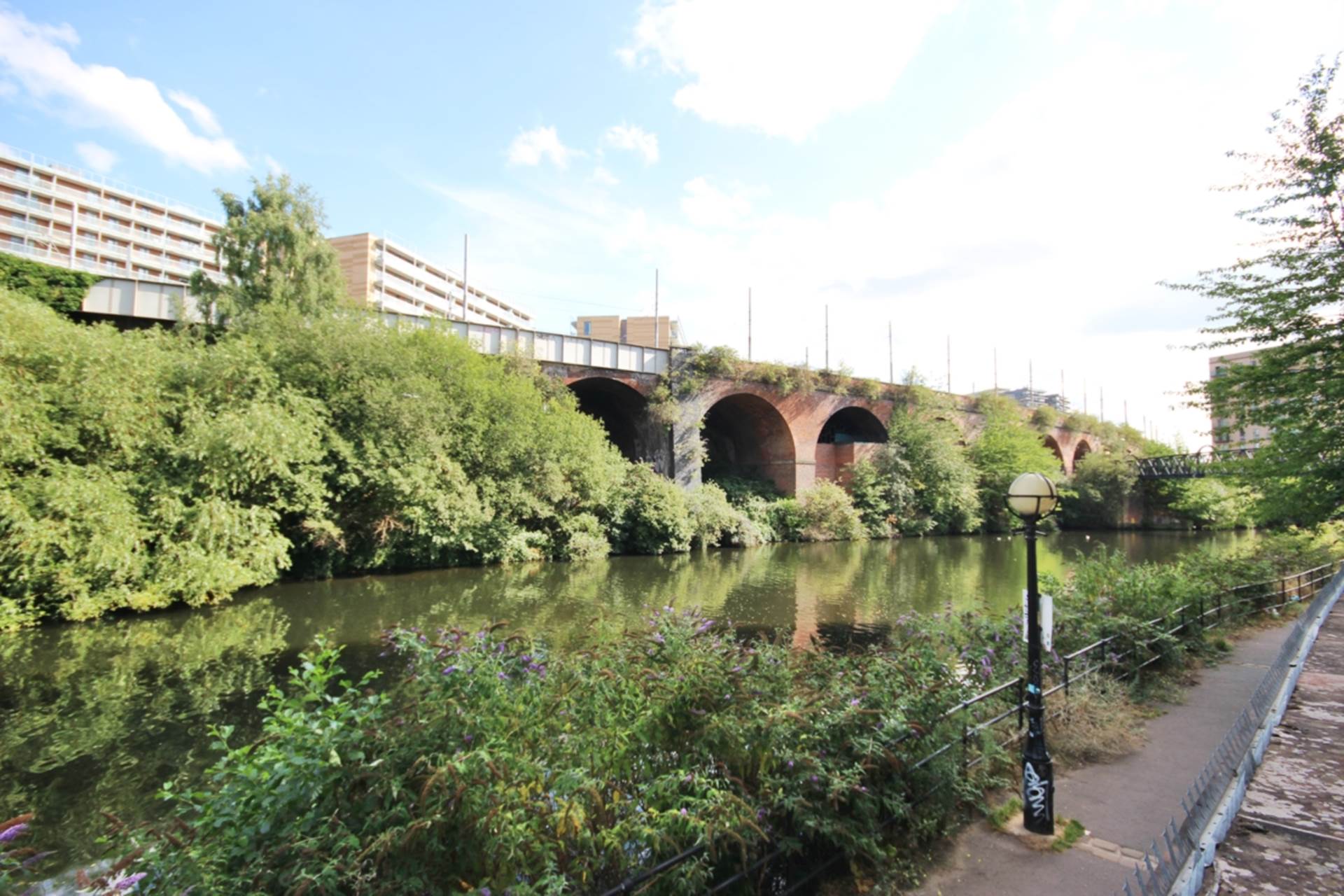 Flat Irwell River Park in Salford
