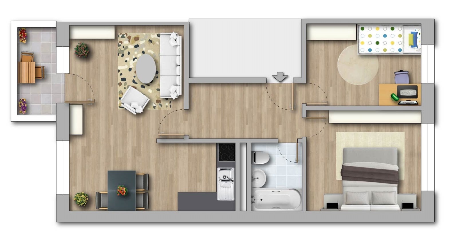 Wohnung Brahmsbogen in Halle (Saale)