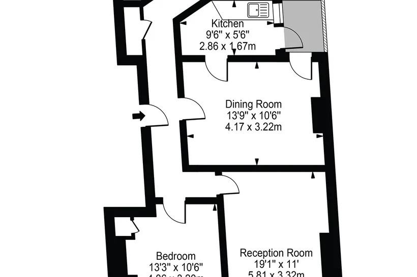 Flat Ballards Lane in Greater London