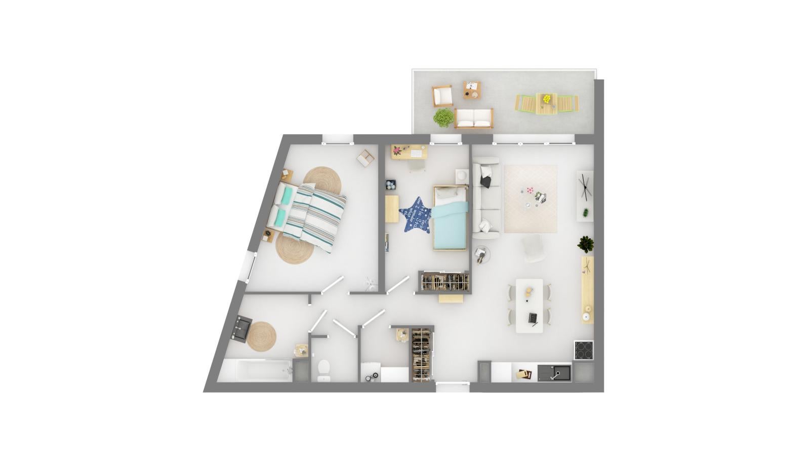 Appartement Lotissement Bain à Draguignan