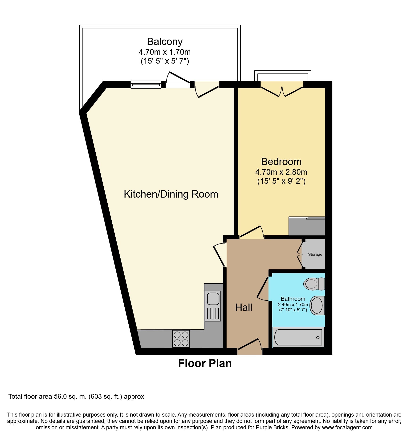 Flat Offenham Road in Greater London