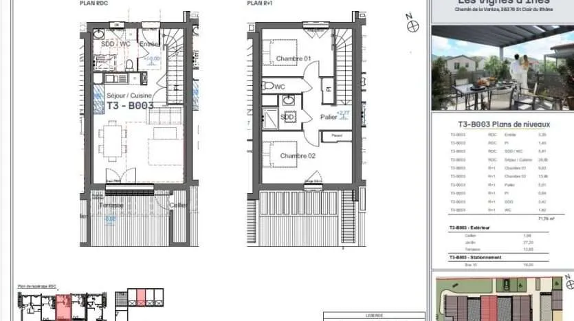 Appartement Route du Péage à Saint-Clair-du-Rhône