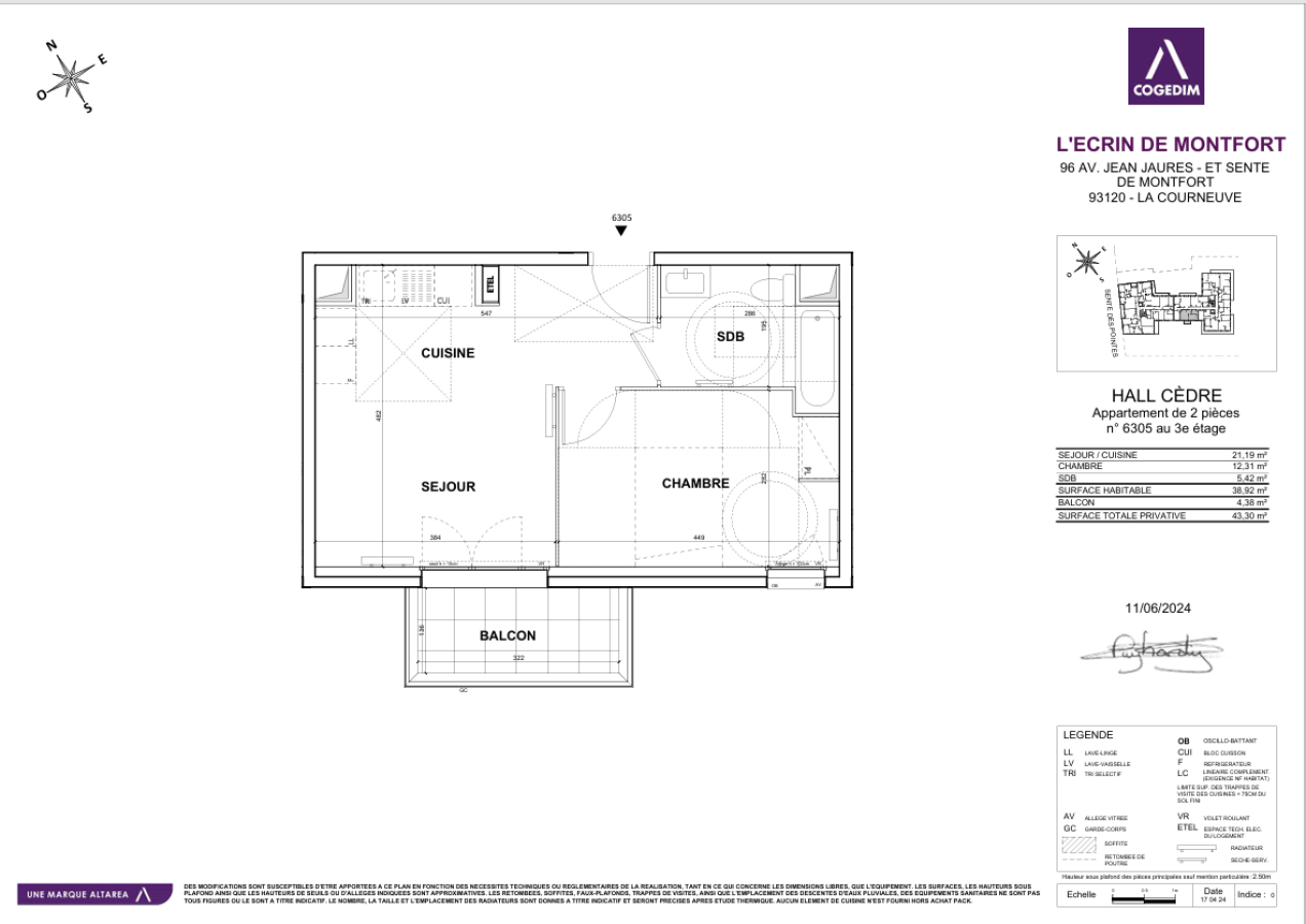 Flat Sente des Pointes in La Courneuve