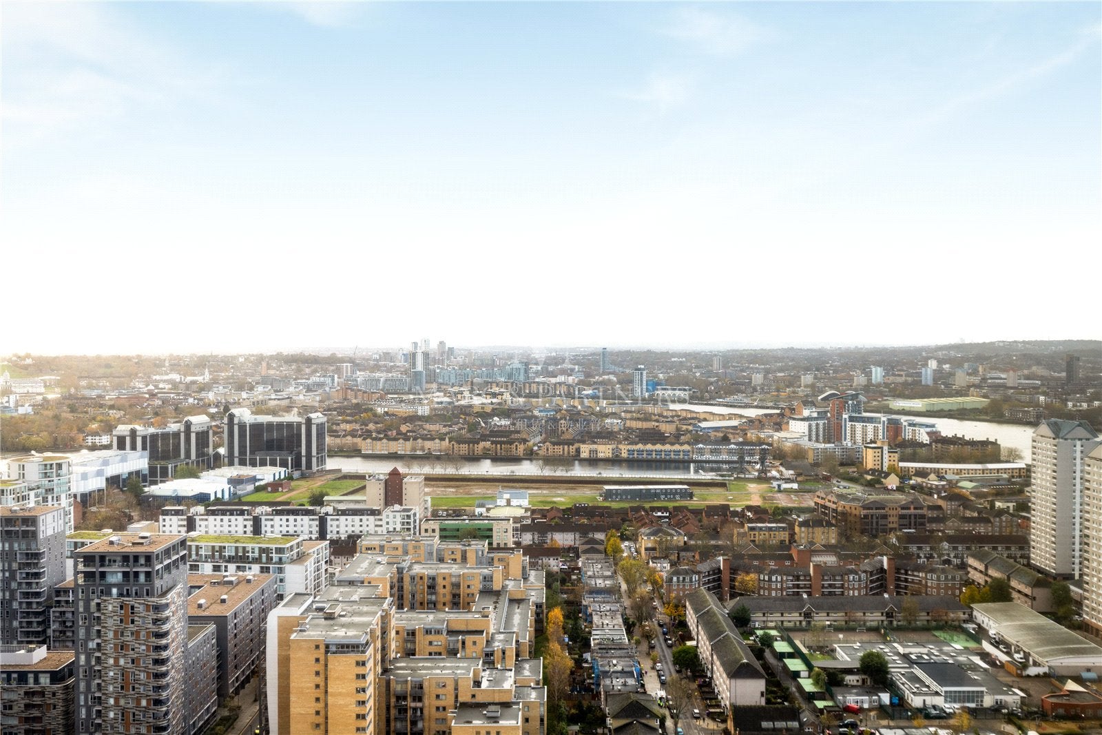Flat Marsh Wall in Greater London