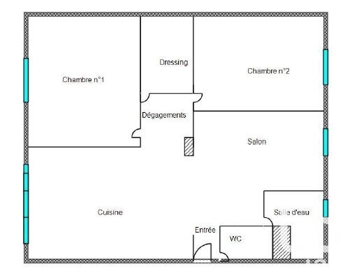 Appartement Rue Bergson à Saint-Étienne