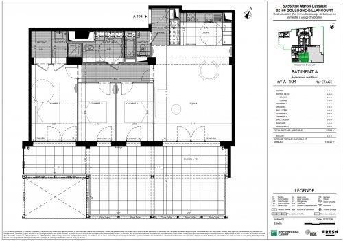 Flat Rue Marcel Dassault in Boulogne-Billancourt
