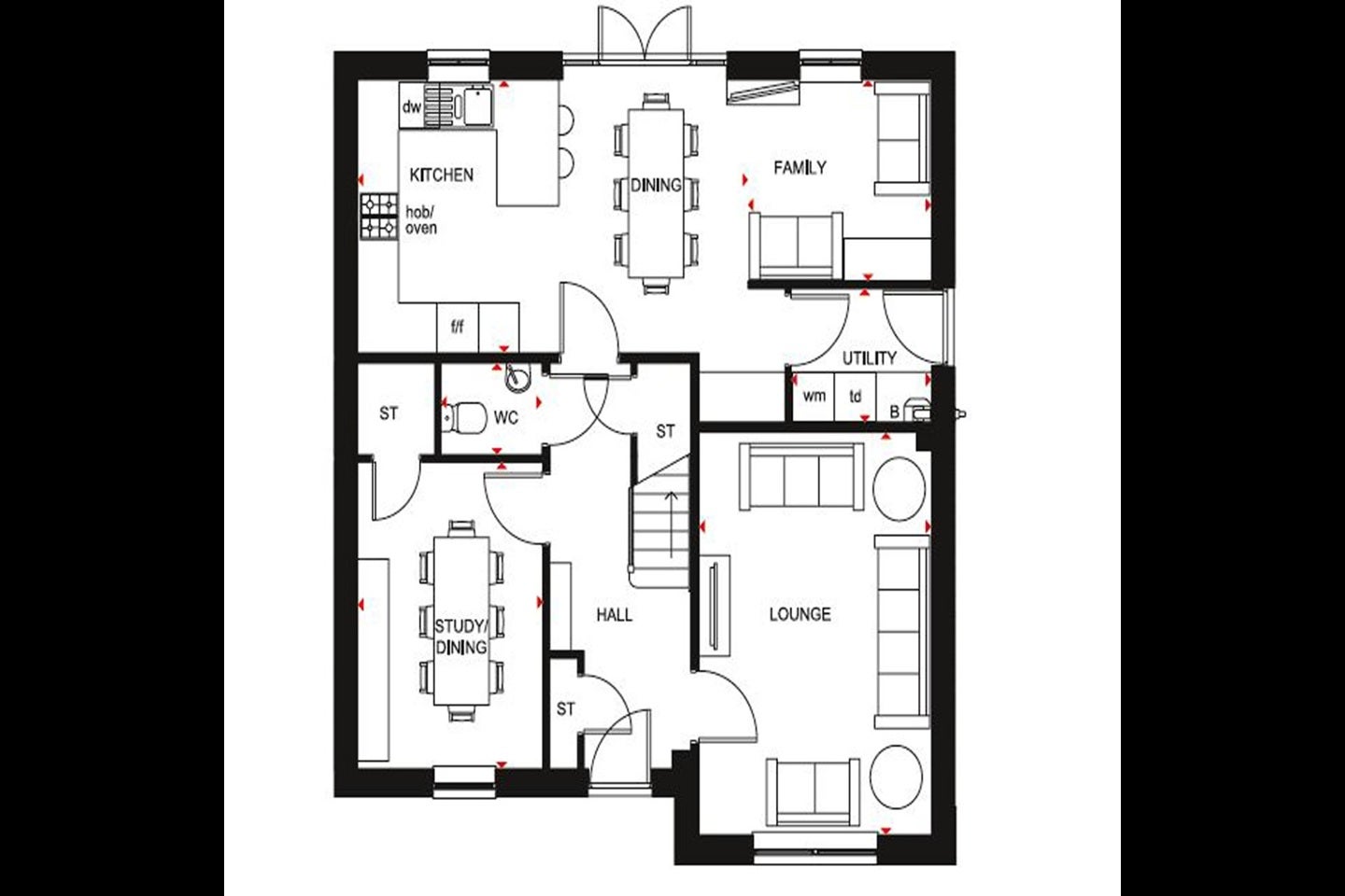 House Oxley Close in Rugby