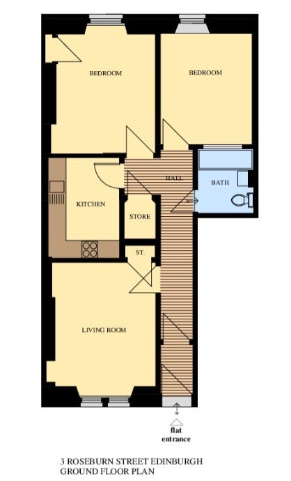 Flat Roseburn Street in City of Edinburgh