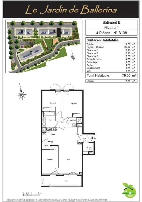 Appartement Rue Gustave Gounouilhou à Villenave-d'Ornon