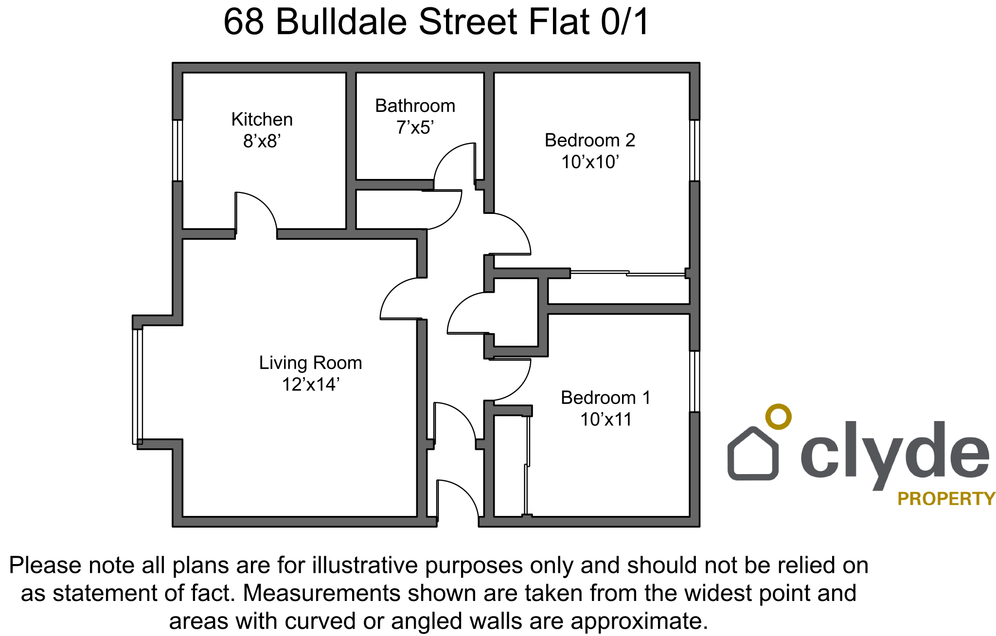 Flat Bulldale Street in Glasgow
