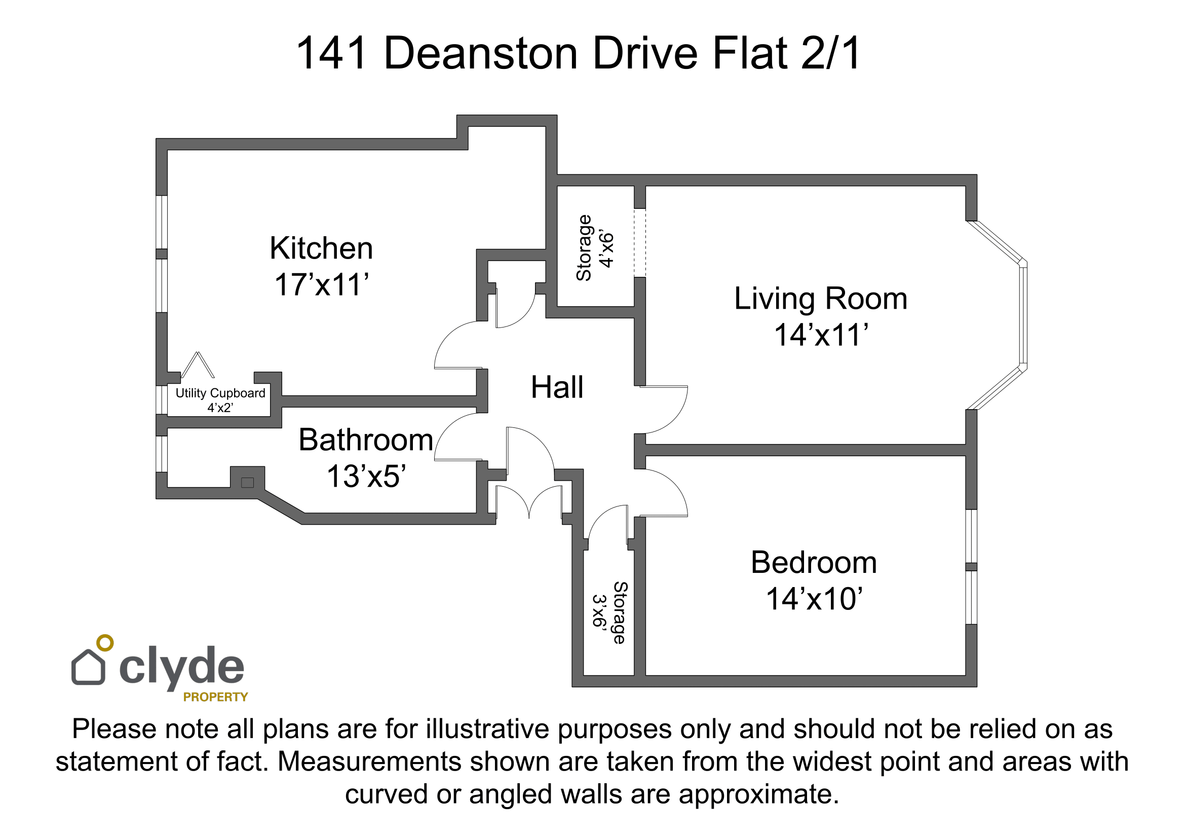 Flat Deanston Drive in Glasgow
