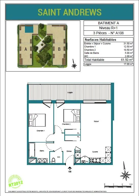 Flat Rue de Gassies in Villenave-d'Ornon