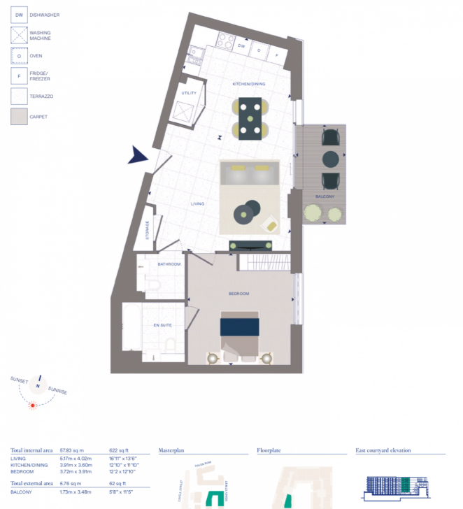 Flat Cendal Crescent in Greater London