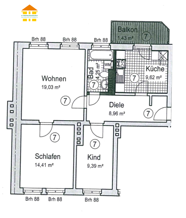 Wohnung Lutherstraße in Chemnitz