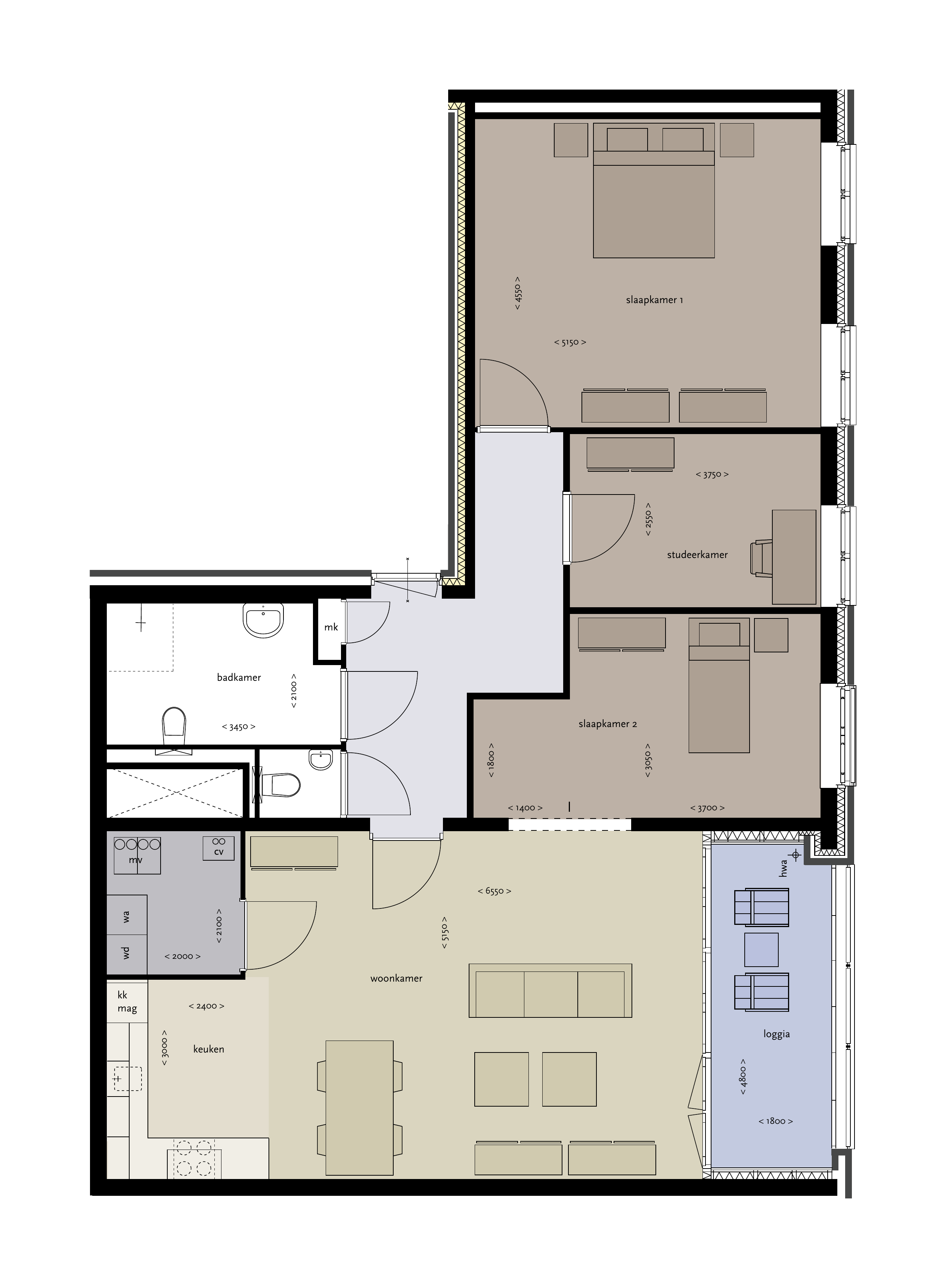 Appartement Buxusplaats 57 in Tilburg