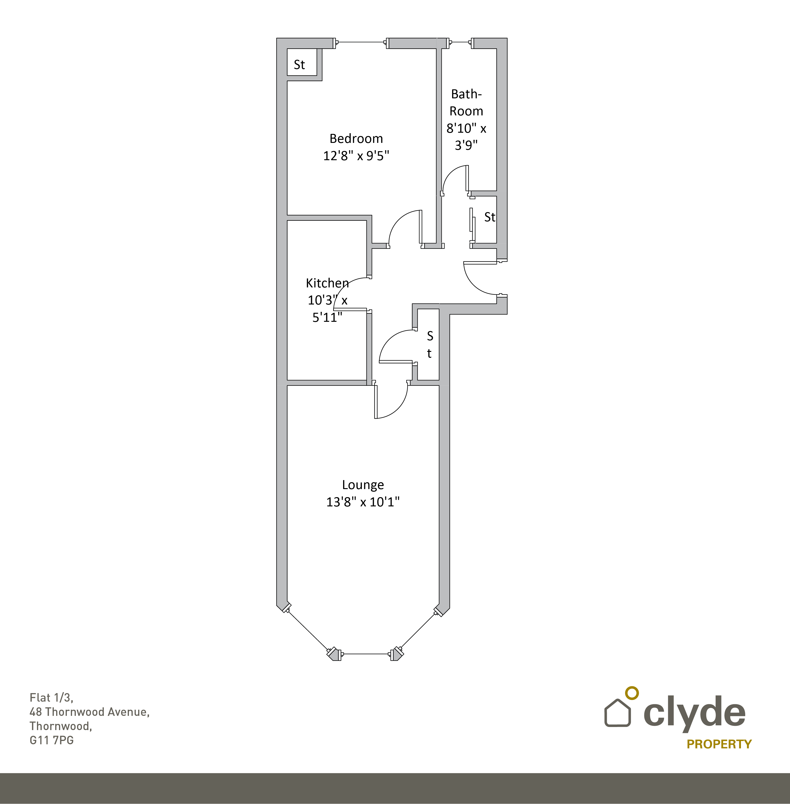 Flat Thornwood Avenue in Glasgow