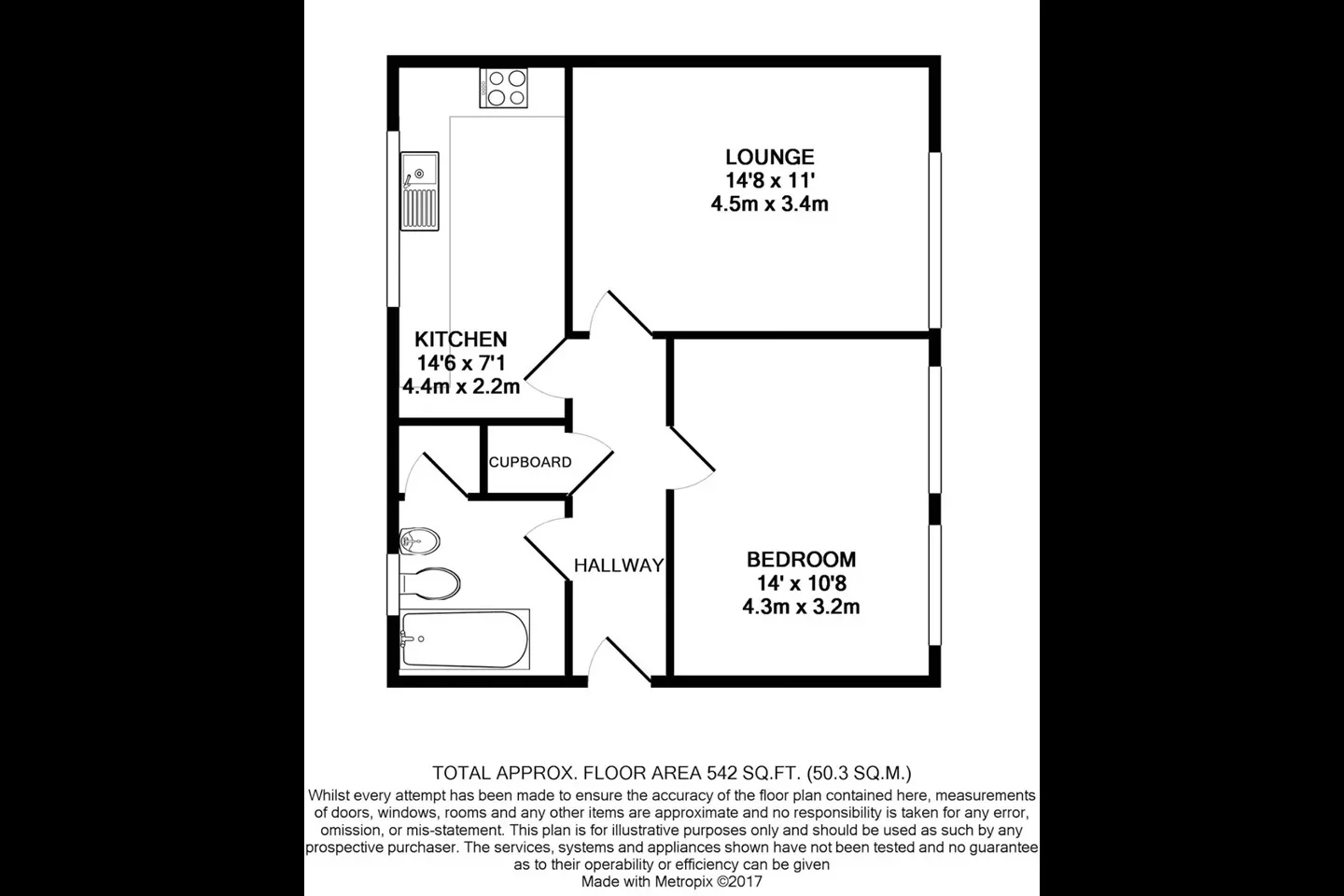 Flat Hawke Road in Greater London