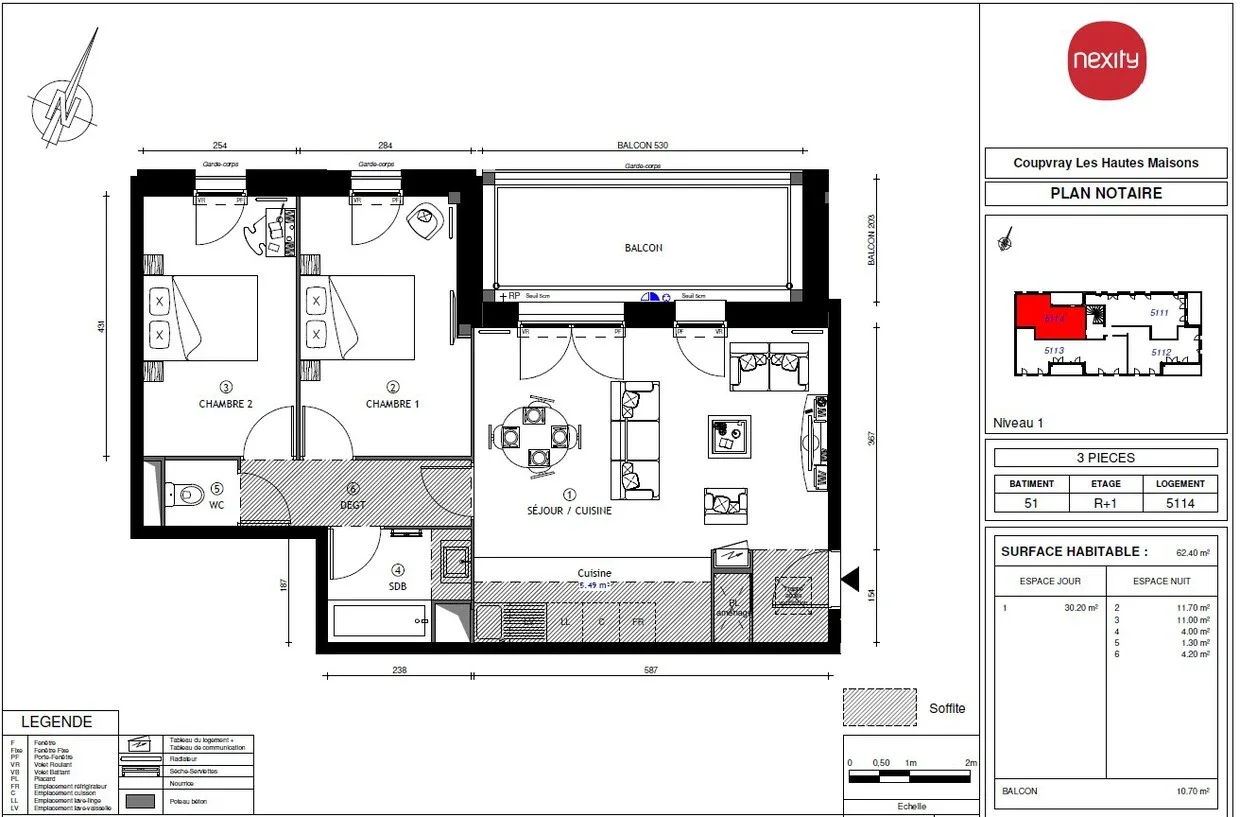 Appartement Rue Anne Frank à Coupvray