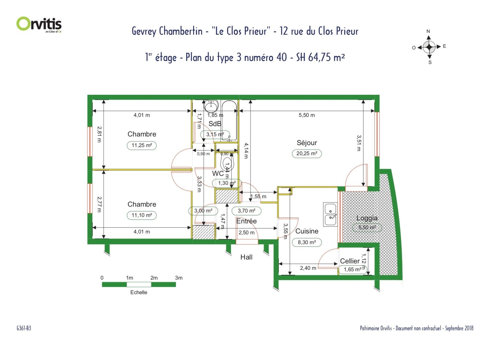 Flat Rue du Clos Prieur in Gevrey-Chambertin