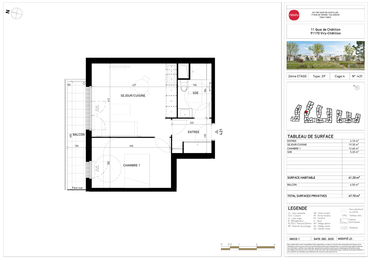 Appartement Quai de Châtillon à Viry-Châtillon