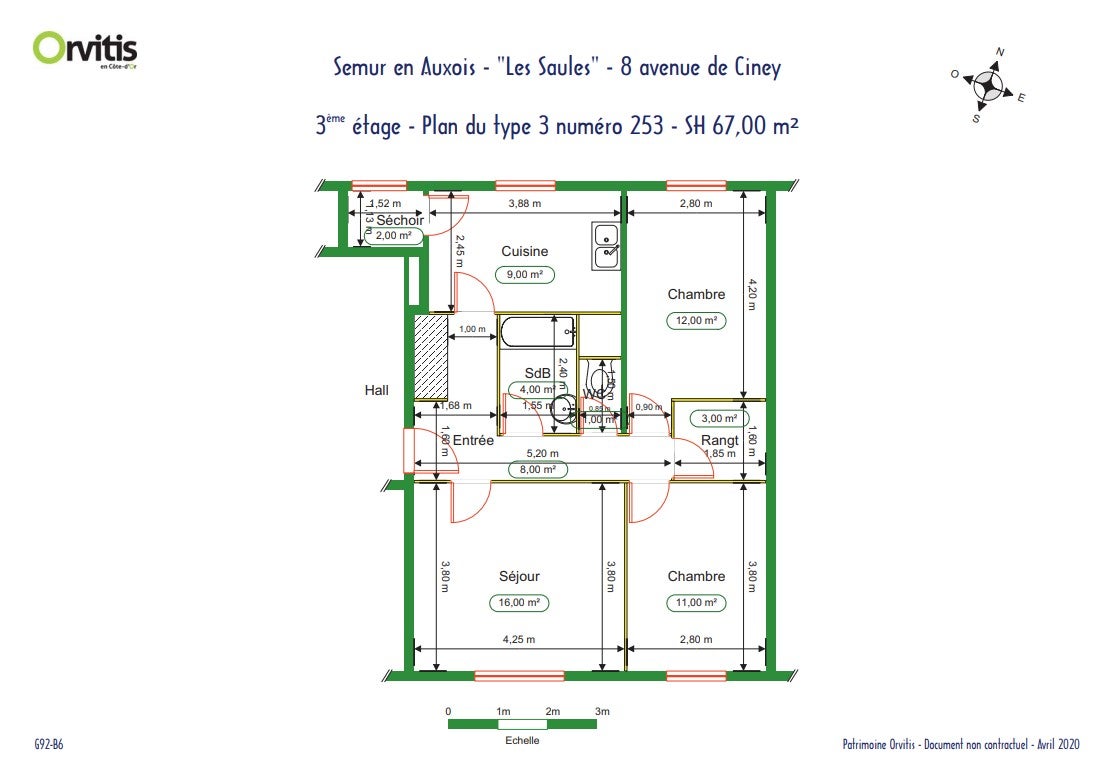 Appartement Avenue de Ciney à Semur-en-Auxois
