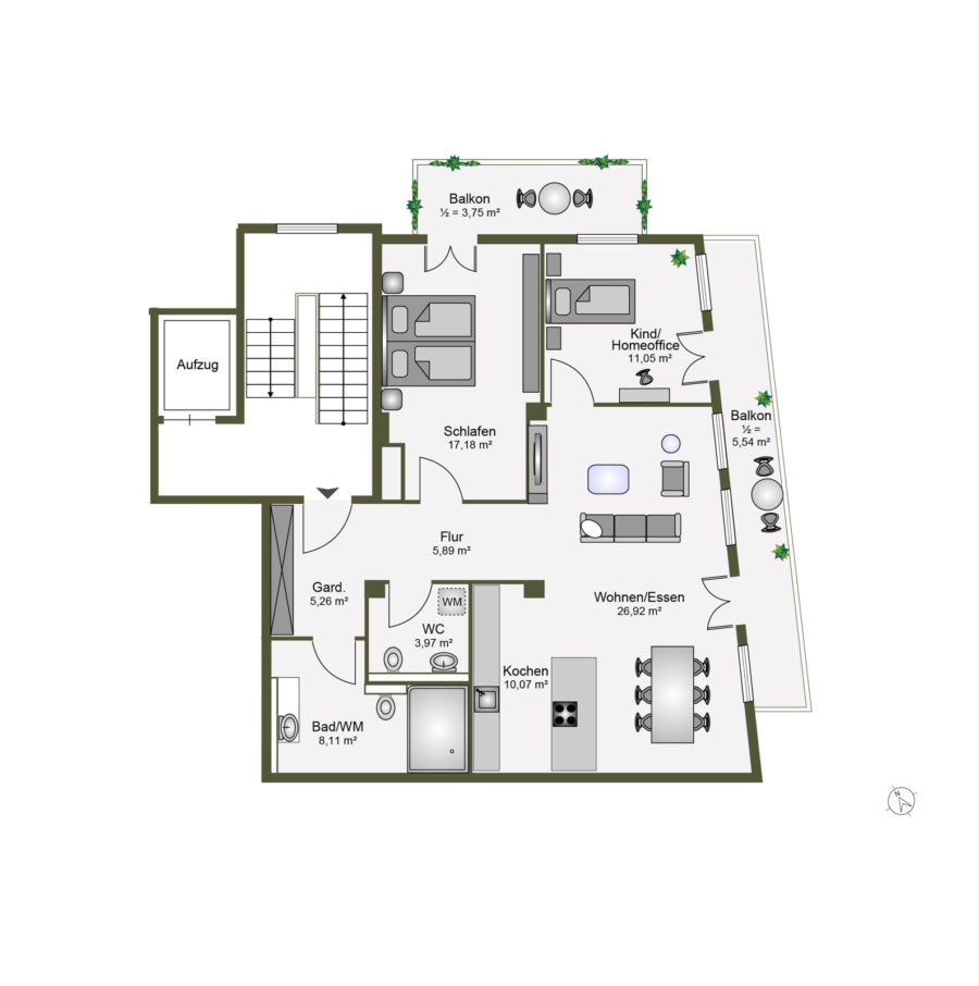 Wohnung Hammerschmiedweg in Wolfratshausen