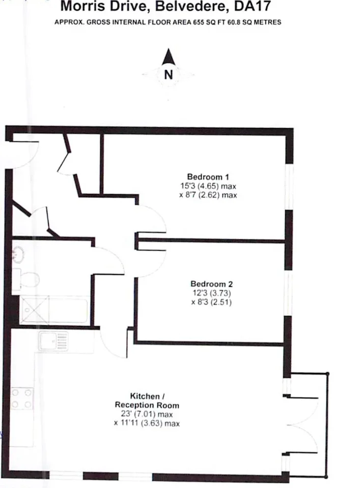 Flat Tower Court in Greater London