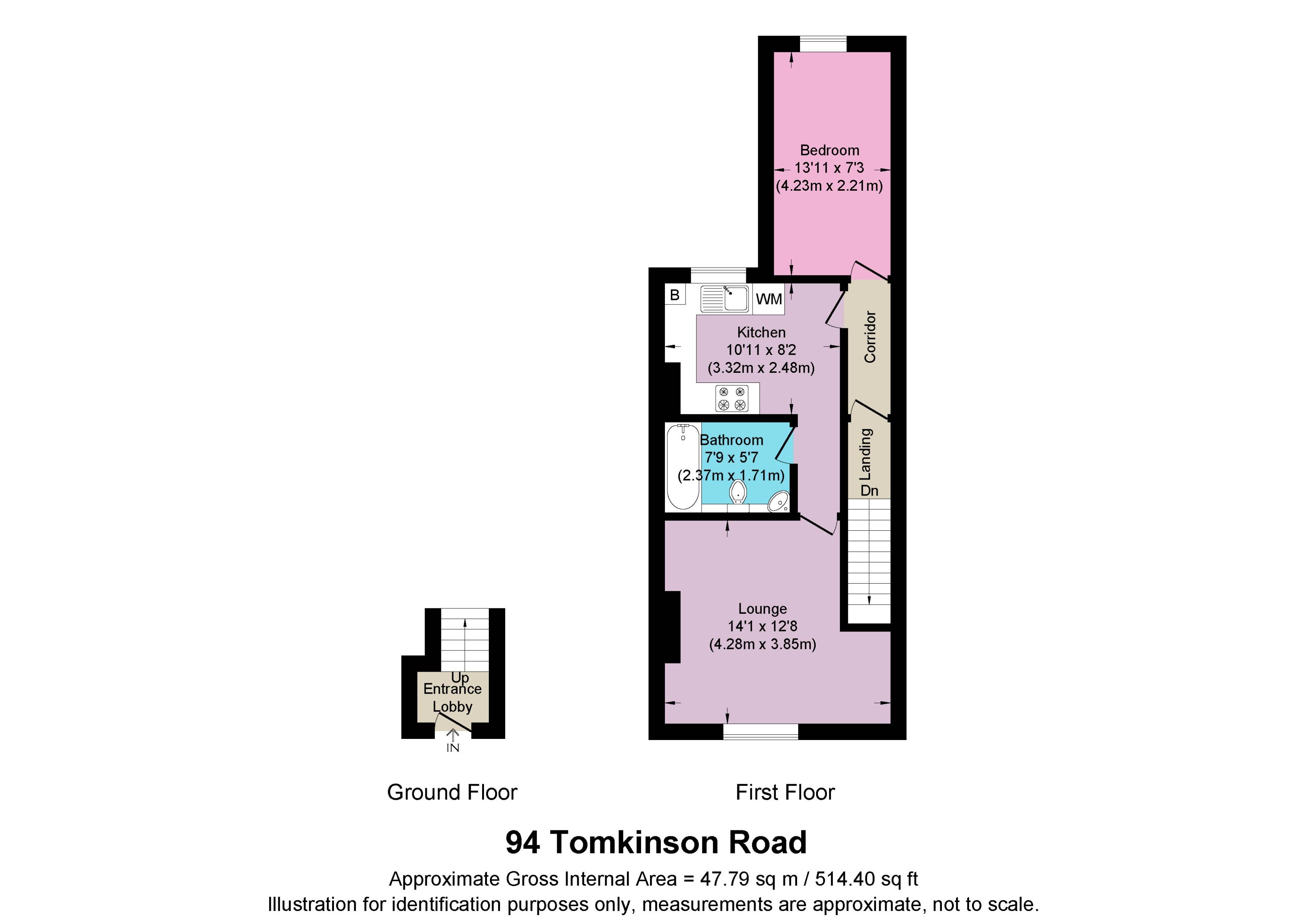 Flat Tomkinson Road in Nuneaton and Bedworth